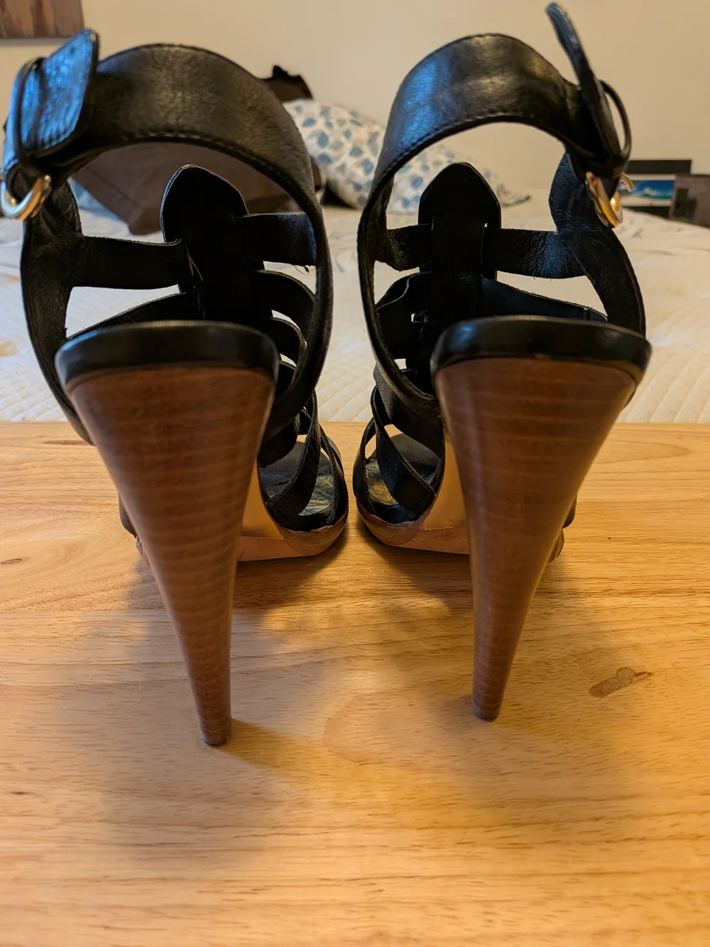 Dolce Vita Black Strappy Heels